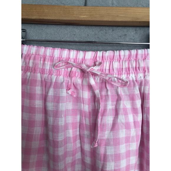 Frankies Bikinis Lou Gingham Shorts Women's Small Pink Pinic NEW - Picture 2 of 5